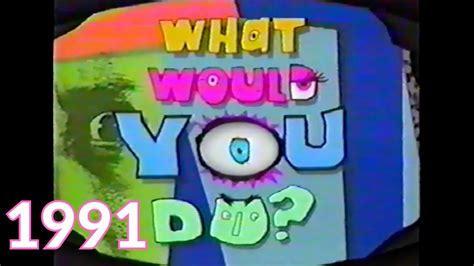 What Would You Do? 1991 Full Episode with commercials Nickelodeon - YouTube