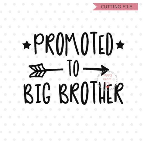 Promoted to big brother svg Big Brother svg dxf and png | Etsy