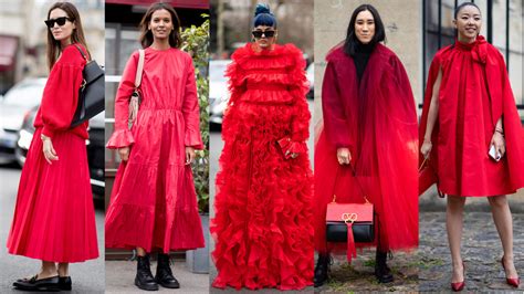 Red Outfits Stole the Street Style Show Over the Weekend at Paris Fashion Week - Fashionista