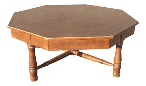 Vintage Rustic Polygon Farmhouse Style Wood Coffee Table on Chairish.com Table Furniture ...