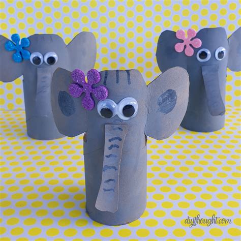 Toilet Paper Tube Elephant - diy Thought