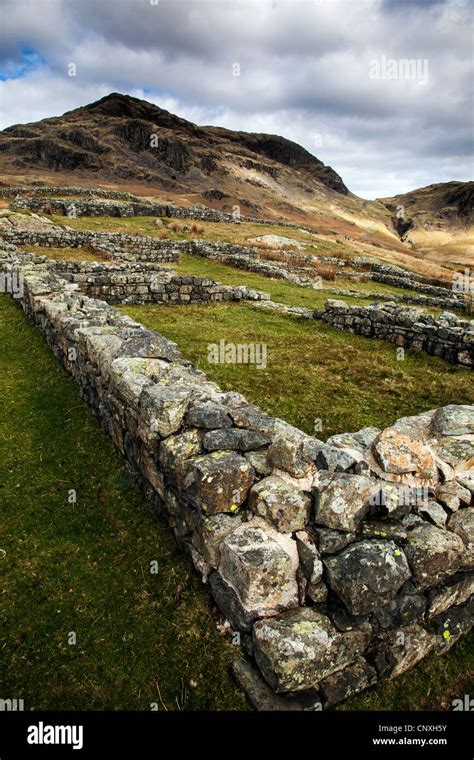 Hardknott Castle Roman Fort, Hardknott Pass, Lake District National ...