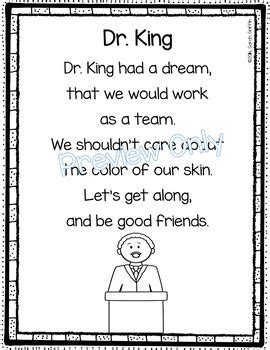 Dr. King - Martin Luther King Poem for Kids | Martin luther king ...