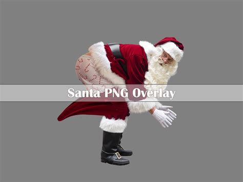 Funny Santa Claus Overlay Santa Clip Art Santa PNG | Etsy