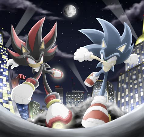 Sonic vs Shadow by Raito-Sarudoi on DeviantArt