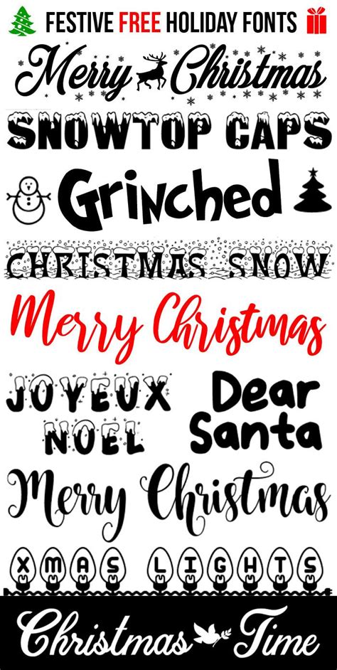 10 free festive christmas fonts – Artofit