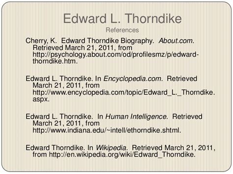 Edward l thorndike