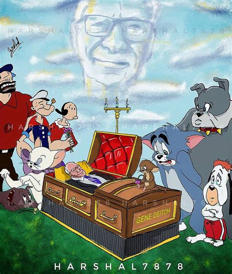 20 illustrations tribute to Gene Deitch: Tom & Jerry and Popeye ...