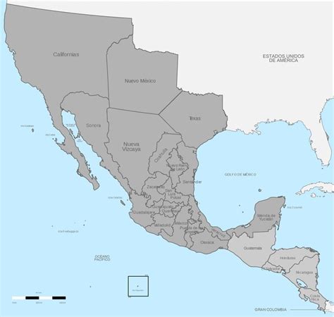 First Mexican Empire | Territorio de mexico, Viajes en mexico, Mapa de mexico