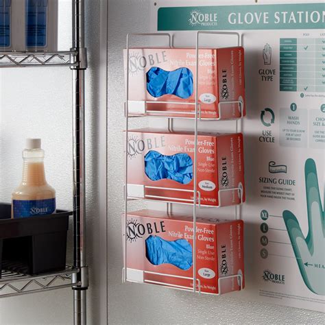 Triple Glove Dispenser | Noble Products 3 Box Wire Wall Mount Glove Dispenser