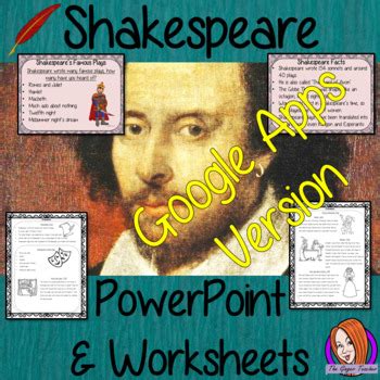 Distance Learning Shakespeare Google Slides Lesson by The Ginger Teacher