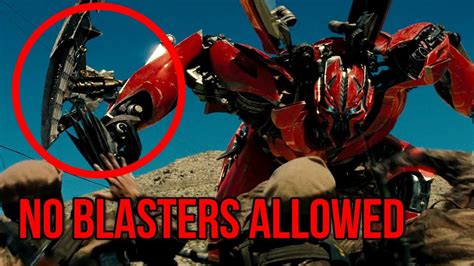 Why Dino Didn't Use Blasters in Transformers Dark of the Moon - YouTube