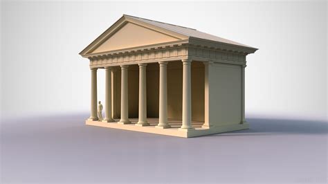 ArtStation - Roman Doric Temple | Game Assets