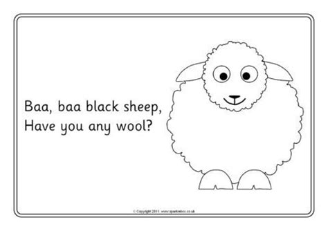 Baa Baa Black Sheep Coloring Page Coloring Pages