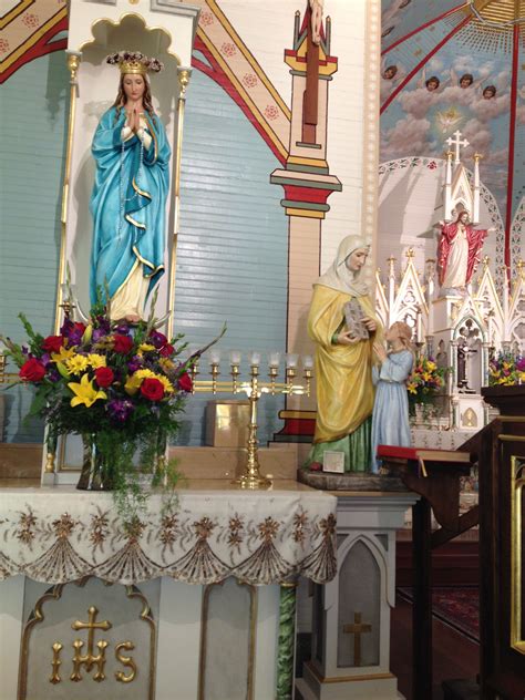 Statue of the Virgin Mary in St. Mary's Catholic Church