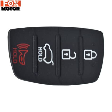 Replacement Rubber 4 Button Pad For Hyundai Tucson Santa fe / ix45 Sonata i40 Remote Car Repair ...