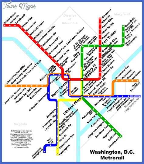 Maryland Metro Map - ToursMaps.com