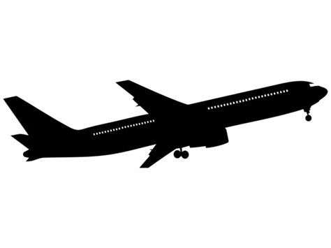 Airplane black white Vector Art Stock Images | Depositphotos