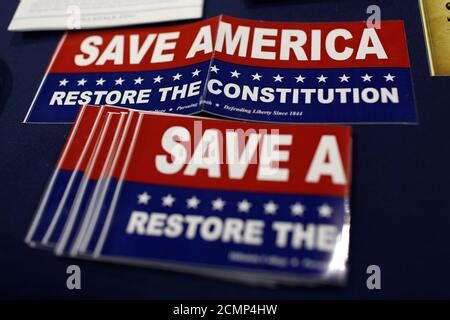 Conservative Political Bumper Stickers Stock Photo - Alamy