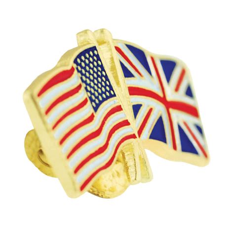 USA and United Kingdom Flag Pin | PinMart