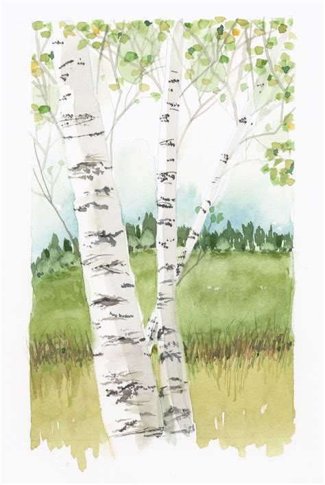 Watercolor Spring Tree Stock Illustration Illustratio - vrogue.co