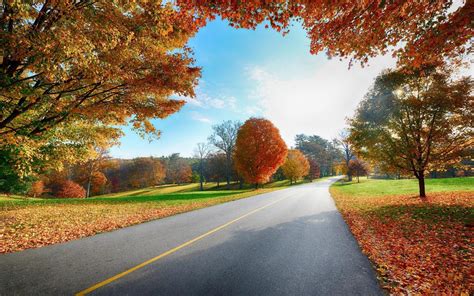 Country Road Autumn Desktop Wallpapers – New HD Wallpapers