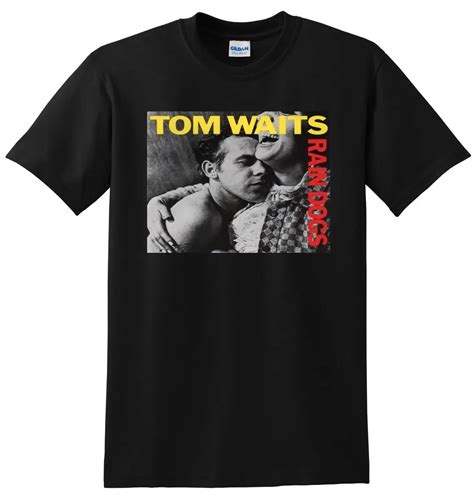 TOM WAITS T SHIRT rain dogs vinyl cd cover tee SMALL MEDIUM LARGE or XL ...