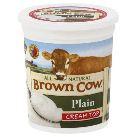 Brown Cow® Brown Cow Cream Top Plain Whole Milk Yogurt (32 oz) from H-E-B - Instacart