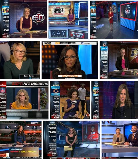 Prominent ESPN female commentators across the board on Wednesday - ESPN Front Row