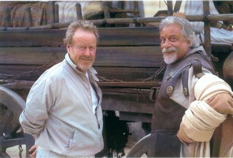 Ridley Scott and the late Oliver Reed (Gladiator) : Moviesinthemaking