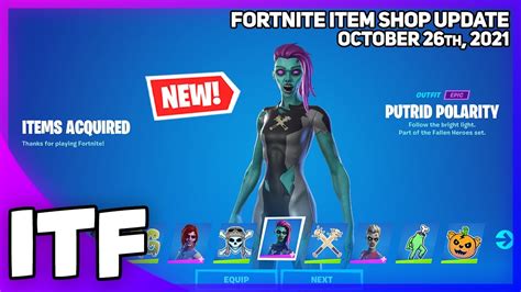 Fortnite Item Shop *NEW* ZOMBIE SUPERHERO SKINS! [October 26th, 2021] (Fortnite Battle Royale ...