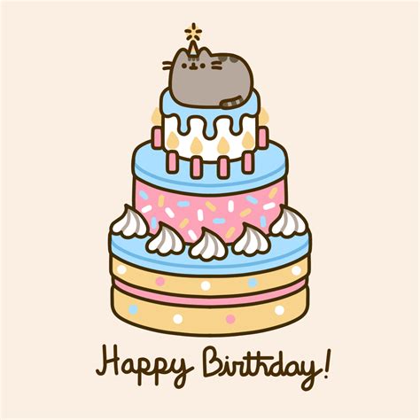 Pusheen the cat | happy birthday | Pusheen cute, Pusheen cat, Happy birthday cat