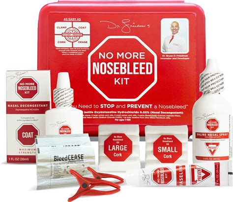 Amazon.com: Dr. Friedman's No More Nosebleed Kit, All-in-One Nose Bleed ...