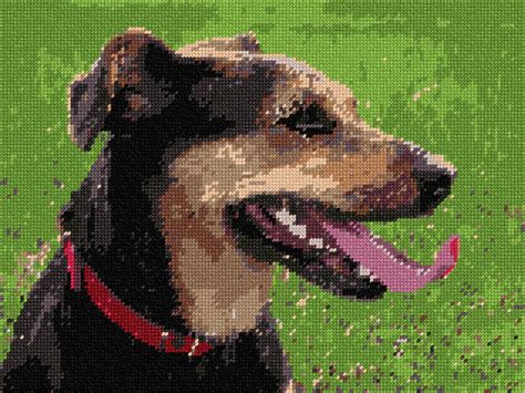 Needlepoint Canvas - Dog Tongue Out