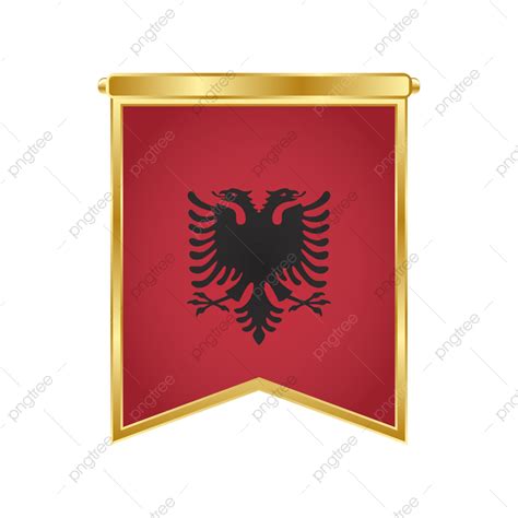 Albania Flag Vector Design Png, Albania, Albania Flag, Albania Vector ...