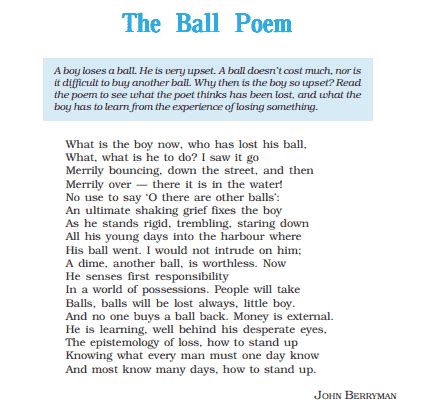 The Ball Poem PDF by John Berryman