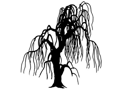 Willow Tree Silhouette Clip Art - Get More Anythink's