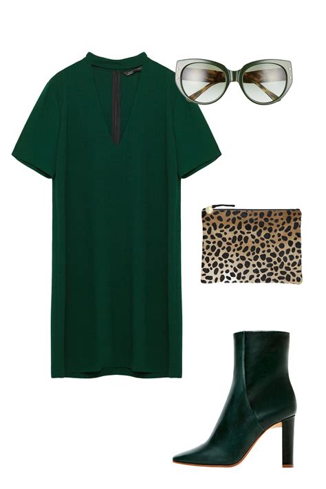 Monochromatic Outfits for Every Type of Holiday Party | Green dress outfit, Stylish dresses ...