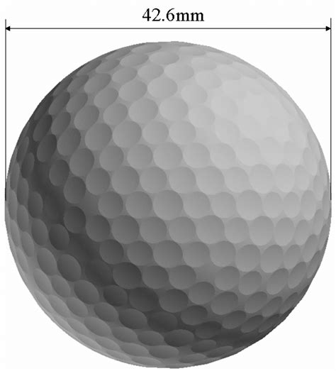 Geometric and size of golf ball | Download Scientific Diagram