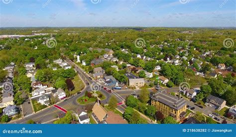 Saugus Town Aerial View, Massachusetts, USA Stock Footage - Video of ...