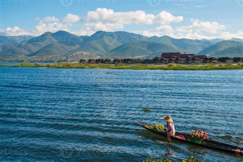 The beautiful landscape of Inle lake the largest freshwater lake in ...