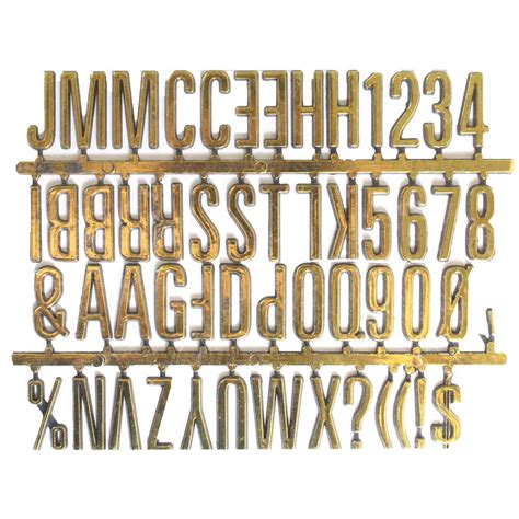 1 Inch Gold Plastic Numbers & Letters Self Adhesive Set - CR-28816-86 ...