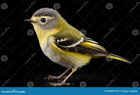 A Kinglet on a White Background -Generative Ai Stock Illustration - Illustration of minimalist ...