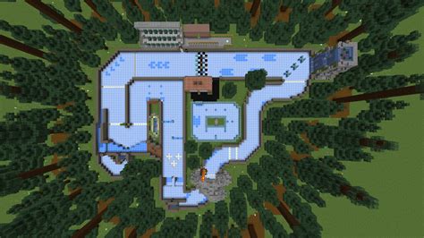 Ice Boat Race Track Minecraft Map