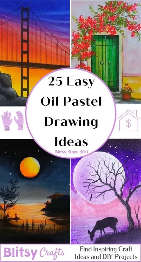 25 Easy Oil Pastel Drawing Ideas - How to Draw