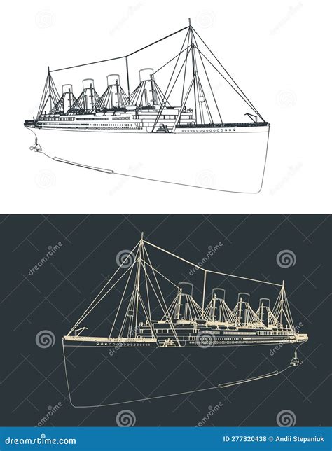 Titanic Sketches Vector Illustration | CartoonDealer.com #277320438