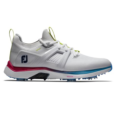 Footjoy Mens 2024 HyperFlex Carbon Spiked Waterproof Mesh Golf Shoes