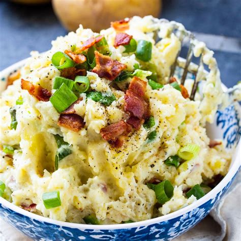 Bacon-Green Onion Mashed Potatoes - Spicy Southern Kitchen