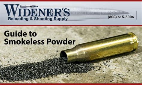 Widener's Reloading Smokeless Powder propellant Guide | Reloading data, Powder, Reloading