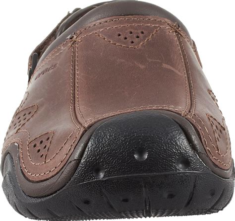 Crocs™ Swiftwater Leather Clogs in Brown for Men - Lyst